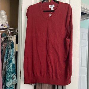 HBCali Red V-Neck Sweater